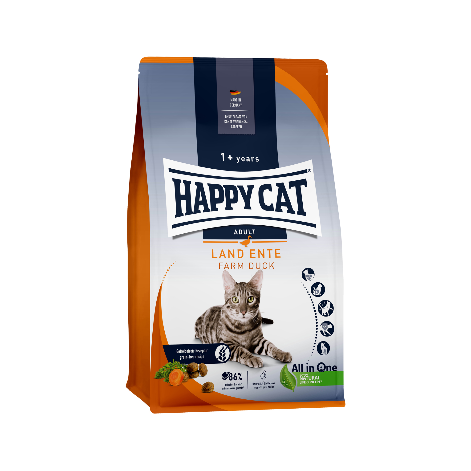 Happy Cat Culinary Adult Katzenfutter – Ente – 1,3 kg