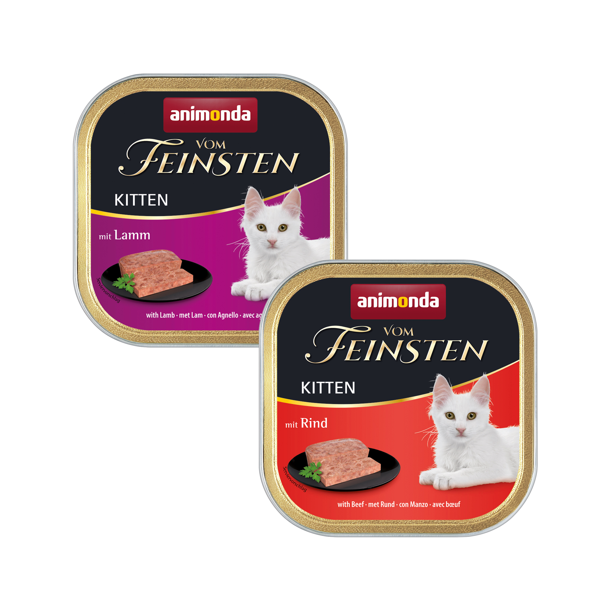 Animonda Vom Feinsten Kittenfutter – Rind – 32 x 100 g