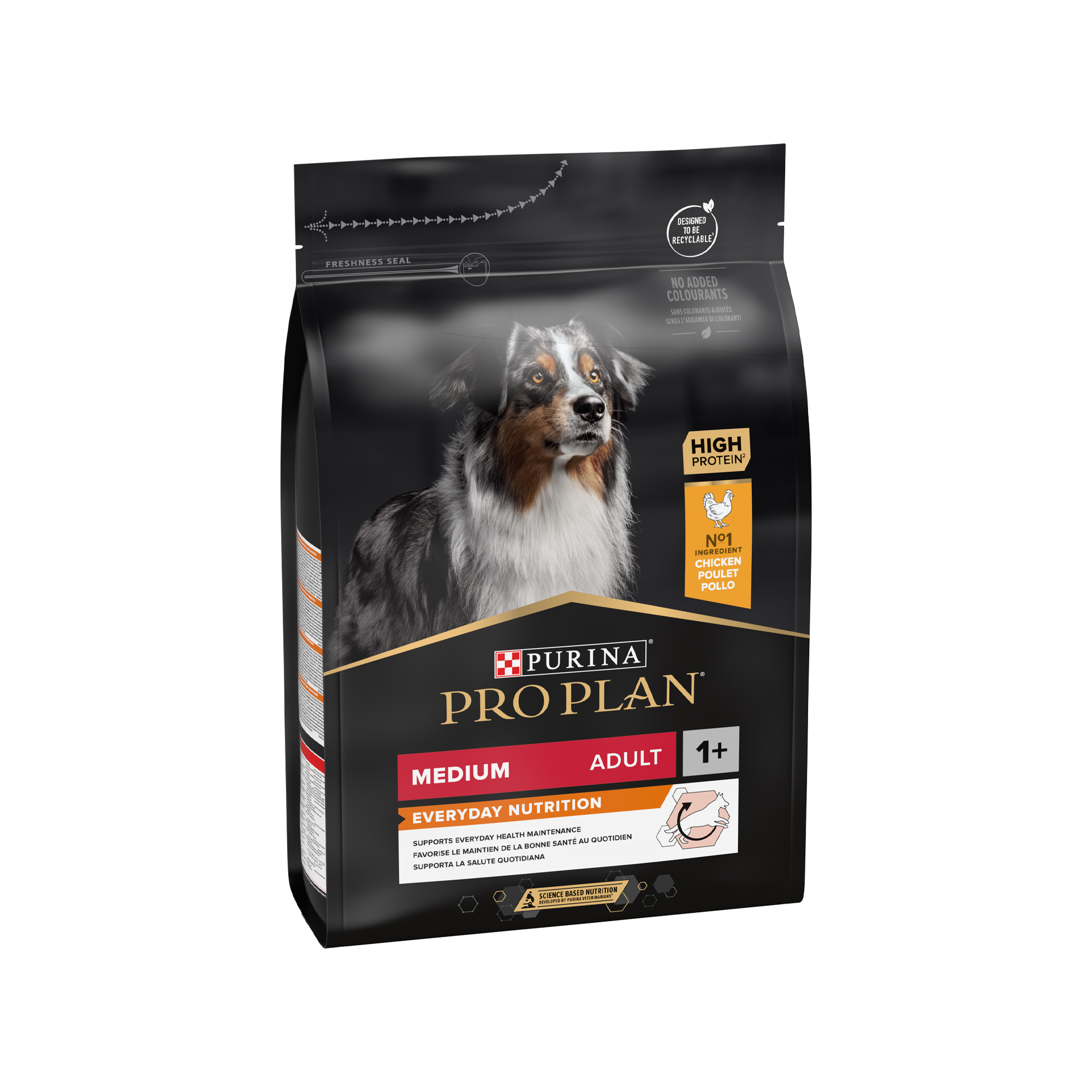 Purina Pro Plan Medium Adult Hundefutter – Huhn – 3 kg