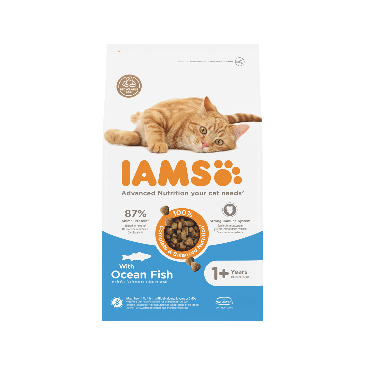 IAMS Adult Katzenfutter – Fish & Chicken – 3 kg