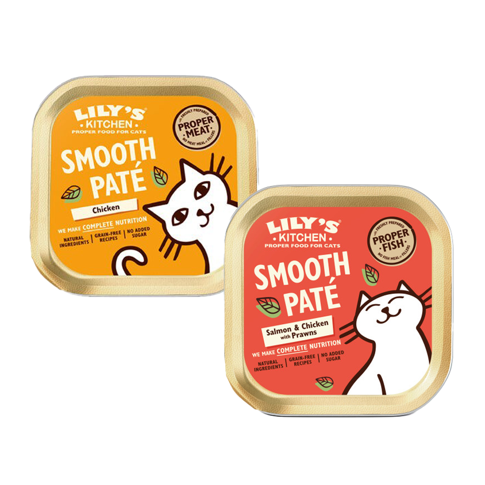 Lily’s Kitchen Smooth Paté Katzenfutter – Schale – Huhn – 19 x 85 g
