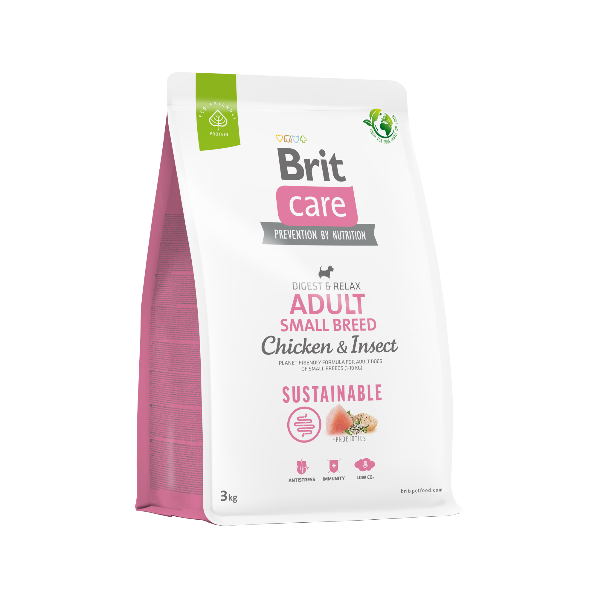 Brit Care – Dog – Sustainable Adult Small Breed – Huhn & Insekten – 3 kg