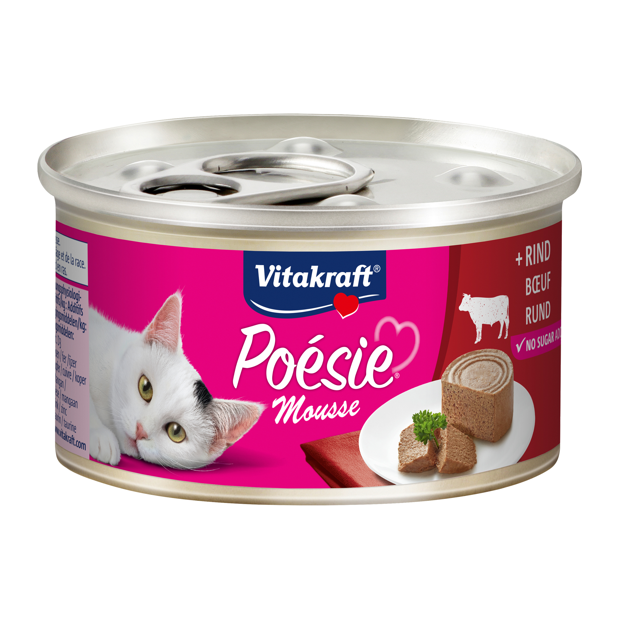 Vitakraft Poésie Mousse Katzenfutter – Dosen – Rind – 12 x 85 g Vitakraft Poésie Mousse Katzenfutter – Dosen – Rind – 12 x 85 g