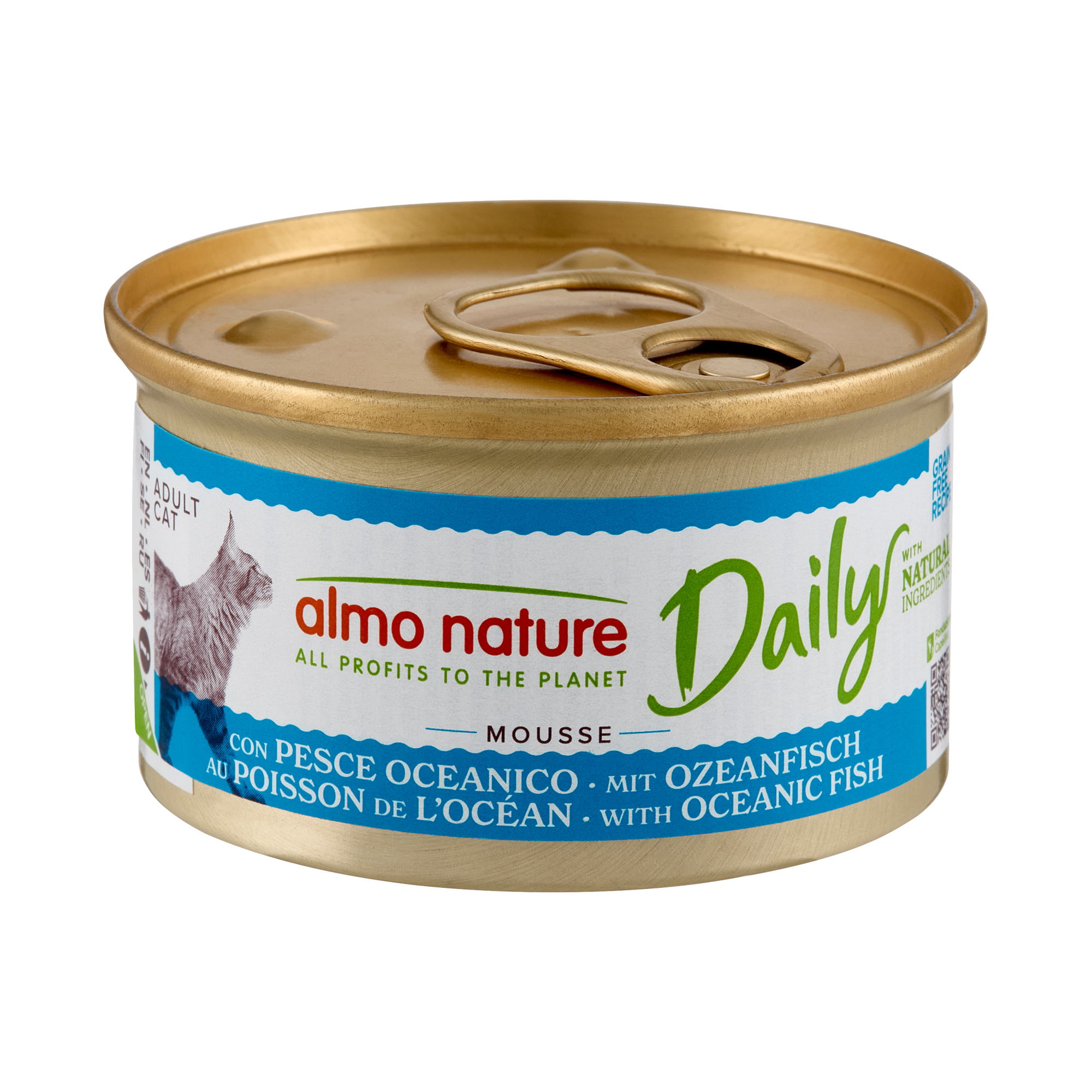 Almo Nature Daily Menu Mousse Katzenfutter – Dosen – Meeresfisch – 24 x 85 g