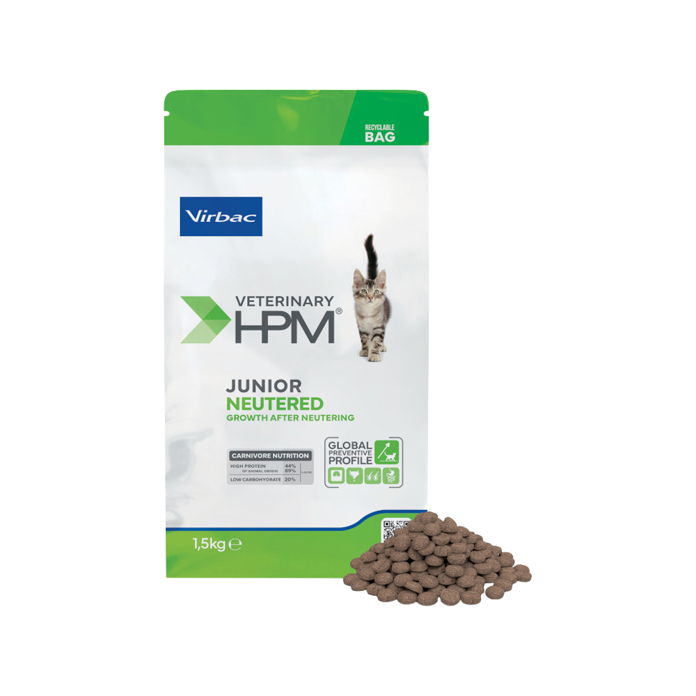 Veterinary HPM – Junior Neutered Cat Katzenfutter – 1,5 kg