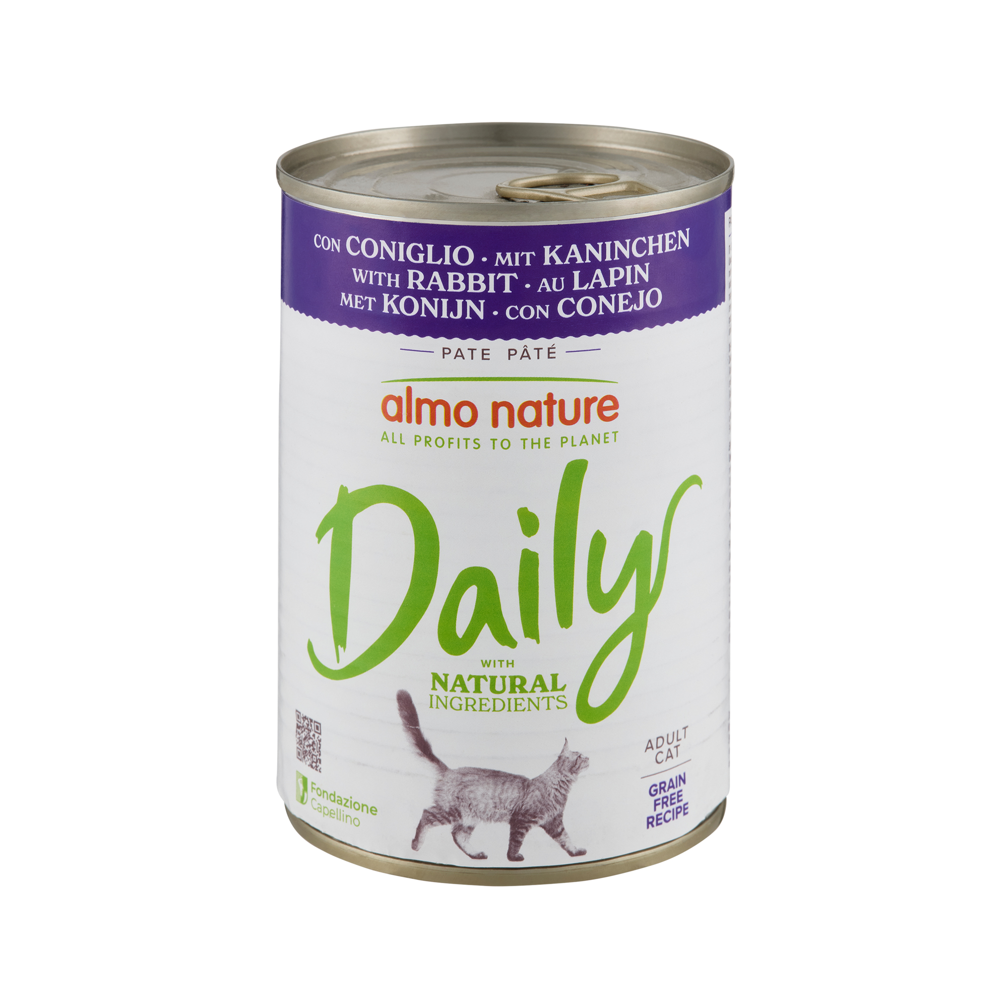Almo Nature Daily Menu Katzenfutter – Dosen – Kaninchen – 24 x 400 g