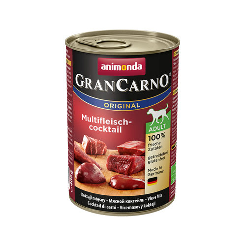 Animonda GranCarno Original Adult Hundefutter – Dosen – Multifleischcocktail – 6 x 800 g Animonda GranCarno Original Adult Hundefutter – Dosen – Multifleischcocktail – 6 x 800 g