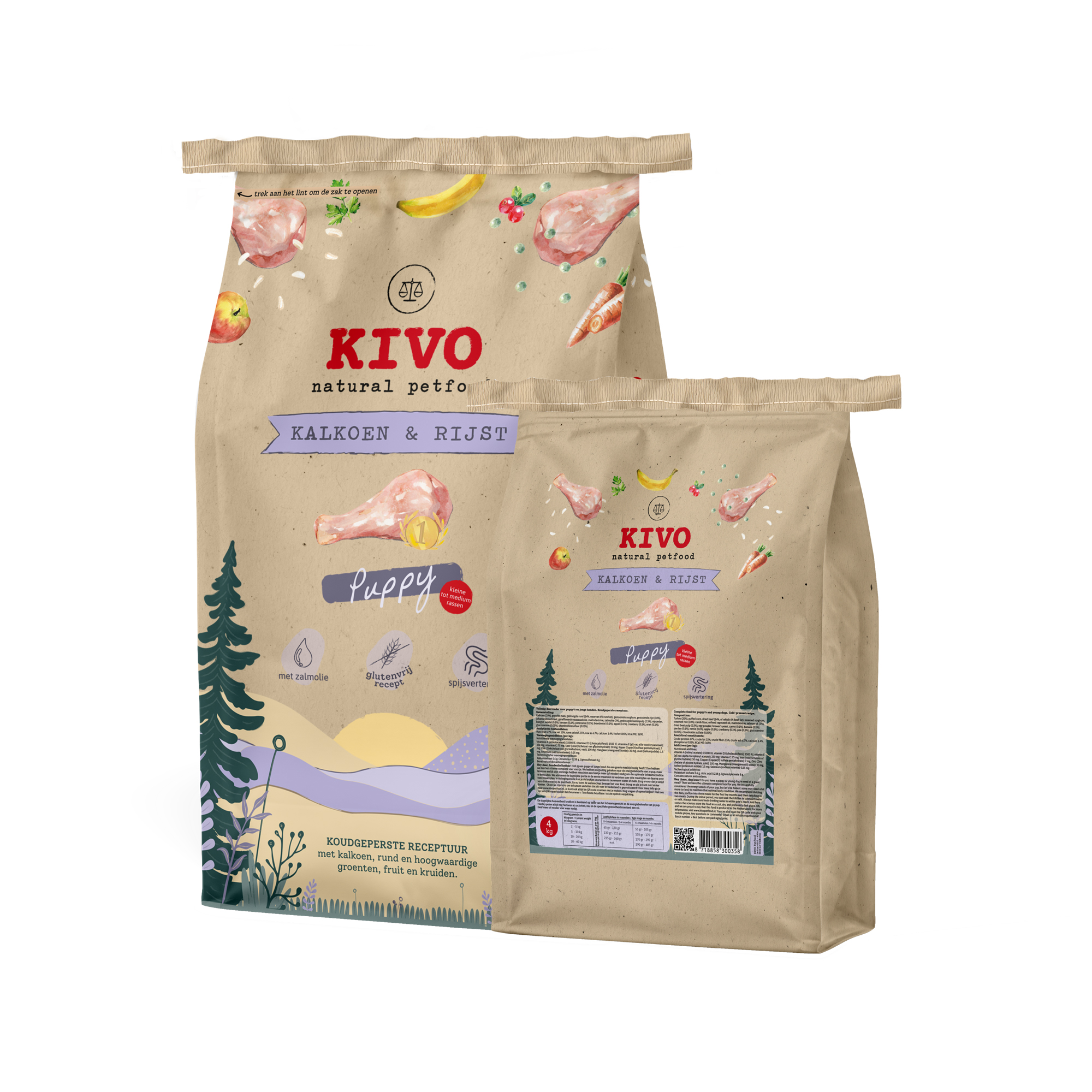 Kivo Pute & Reis Puppy Glutenfrei – 4 kg