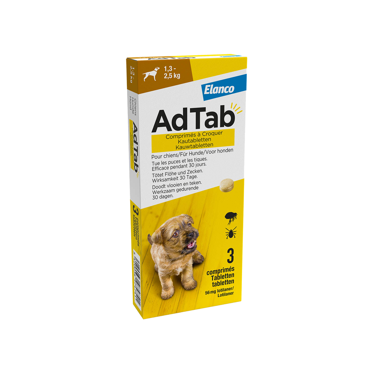 AdTab 56 mg – 1,3-2,5 kg – 2 x 3 tabletten