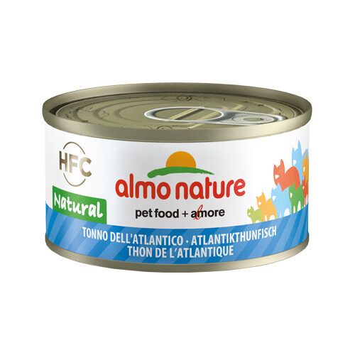 Almo Nature HFC 70 Natural Katzenfutter – Dosen – Atlantik Thunfisch – 24 x 70 g