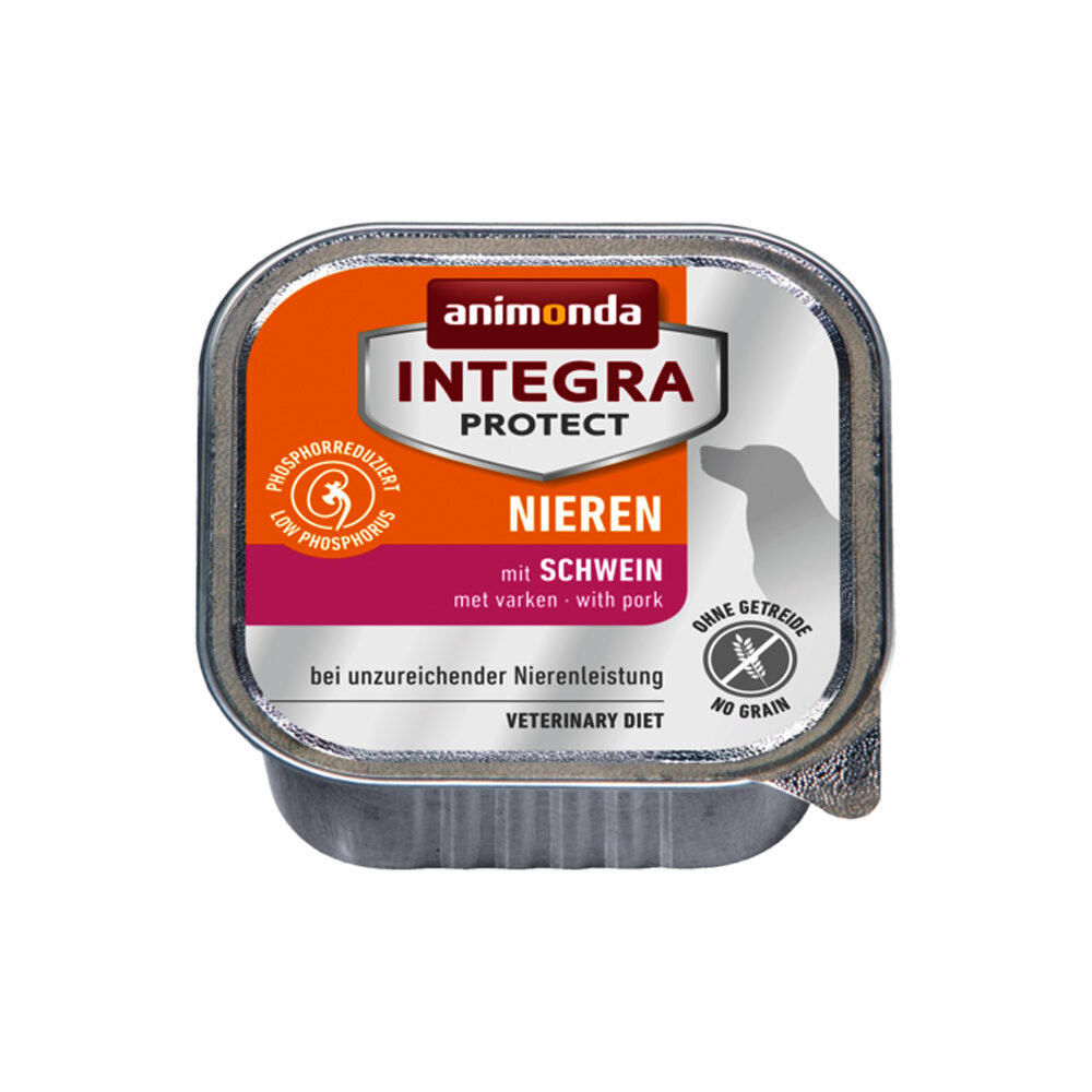 Animonda Integra Protect Dog Nieren – Schwein – Schälchen – 11 x 150 g