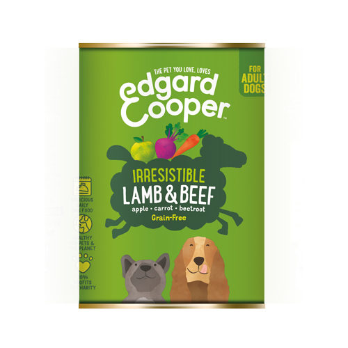 Edgard & Cooper Adult Hundefutter – Dosen – Lamm & Rind – 6 x 400 g