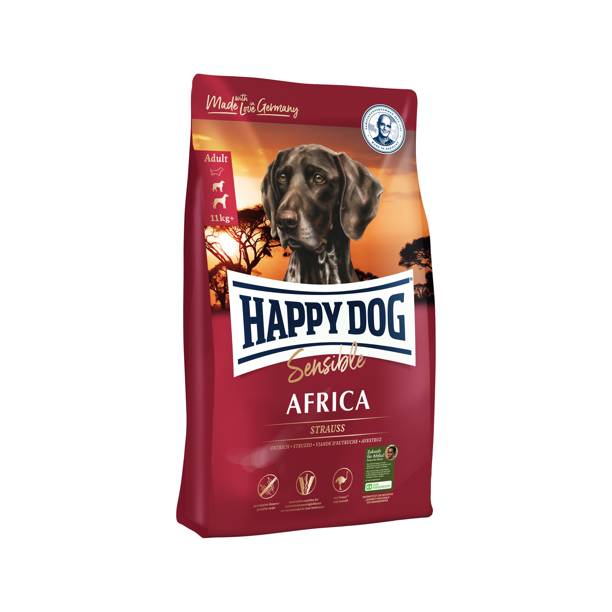 Happy Dog Supreme Sensible Africa Hundefutter – 12,5 kg