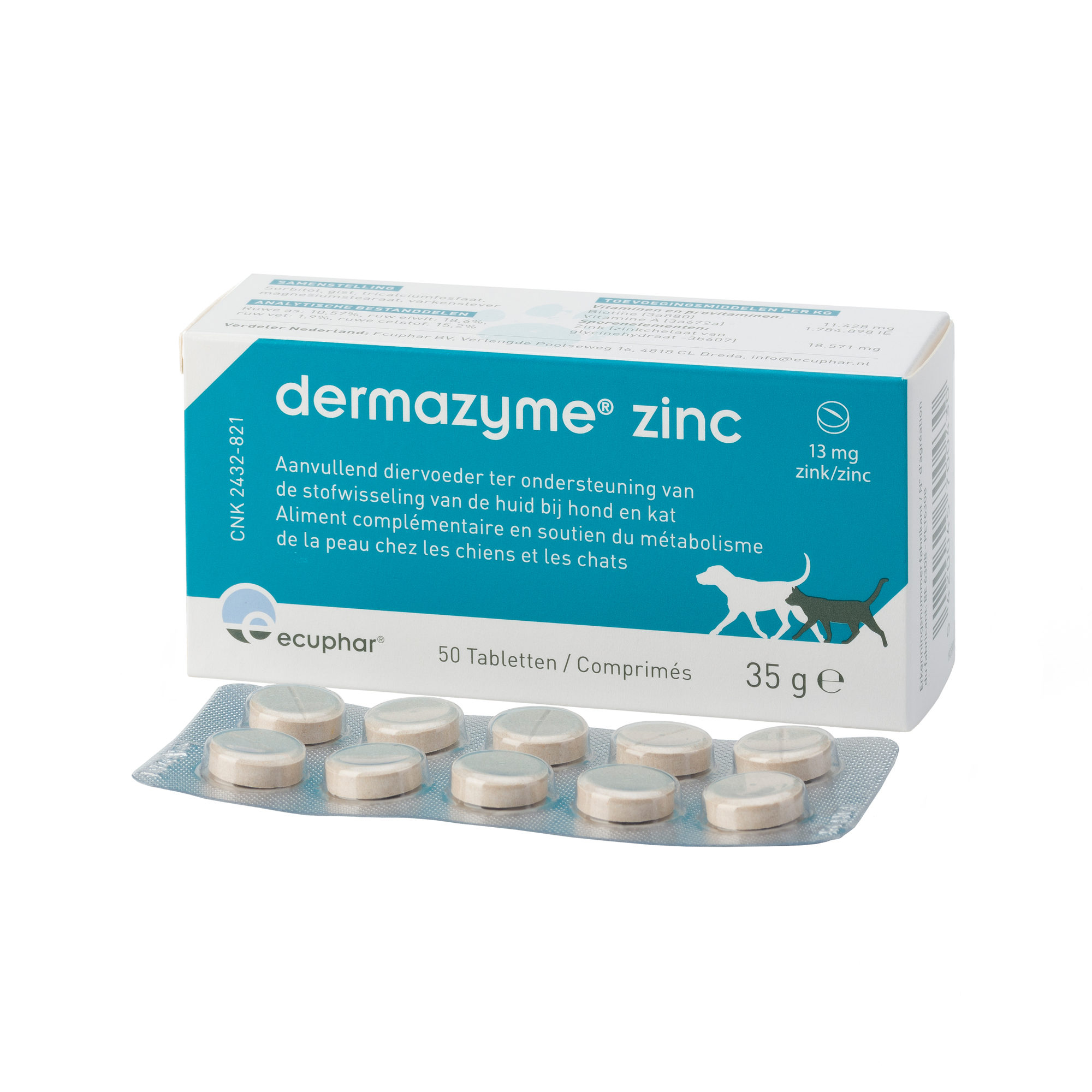 Dermazyme Zinc – 50 Tabletten