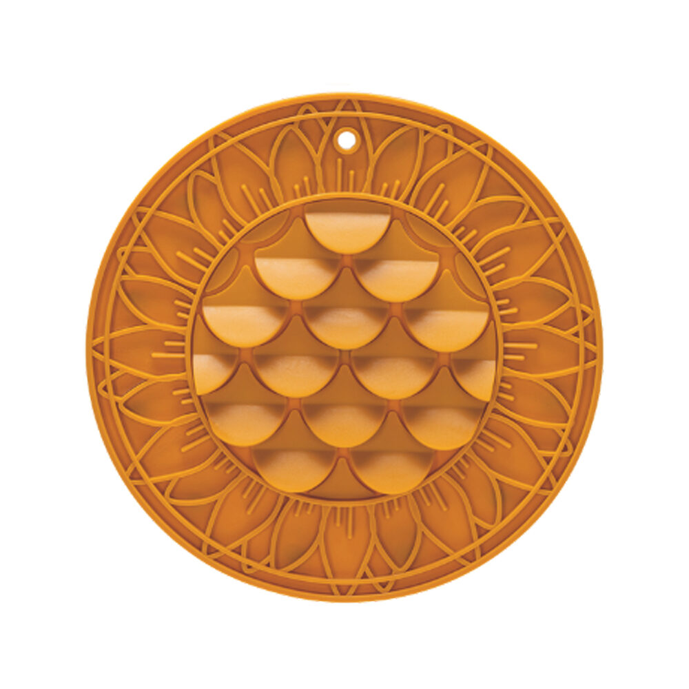 Beeztees Schleckmatte Sonnenblume – Orange Beeztees Schleckmatte Sonnenblume – Orange