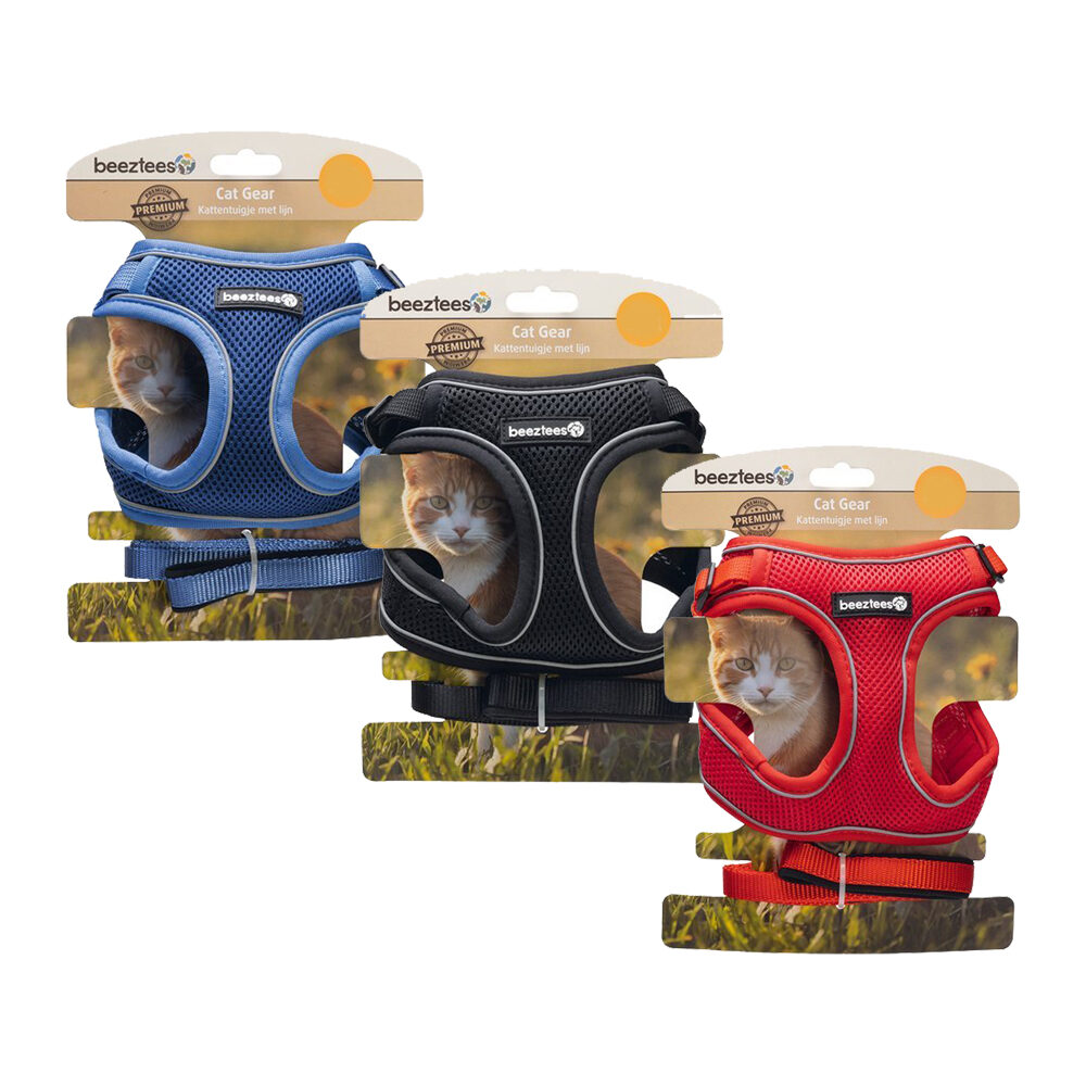Beeztees Parinca Katzengeschirr – Rot – S/M Beeztees Parinca Katzengeschirr – Rot – S/M
