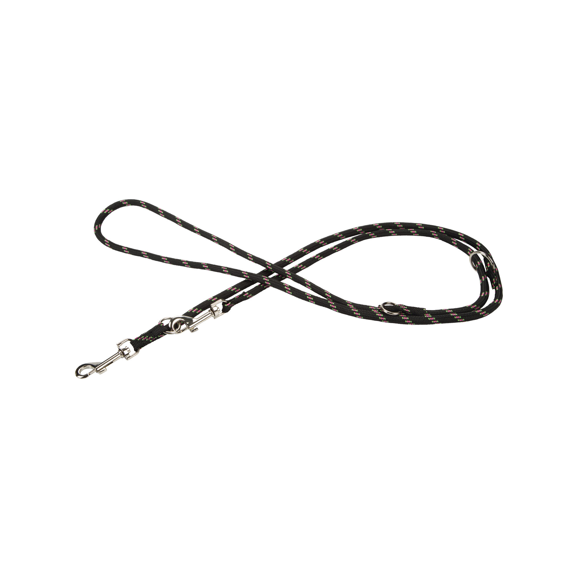 Beeztees verstellbare Hundeleine – Schwarz – 200 cm x 13 m