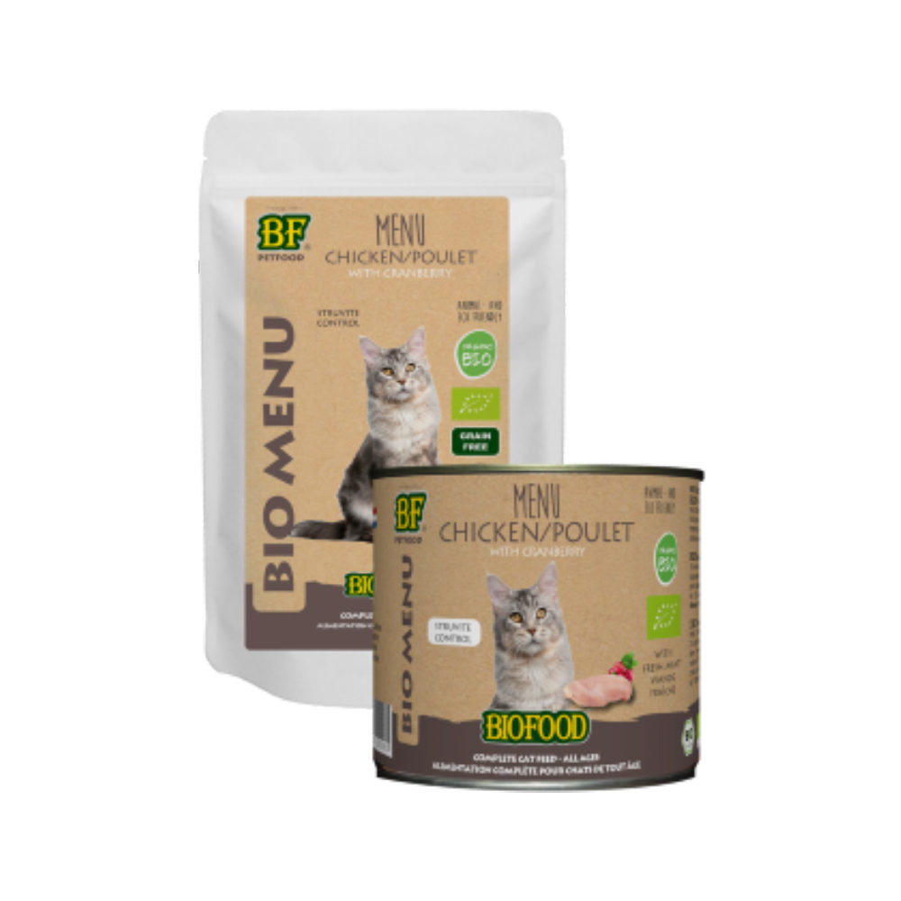 Biofood Organic Menu Huhn – Katze – 12 x 200 g