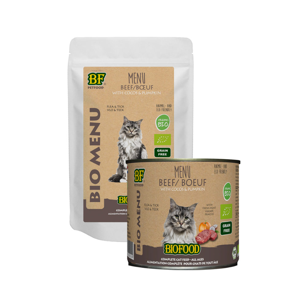 Biofood Organic Menu Rind – Katze – 20 x 100 g