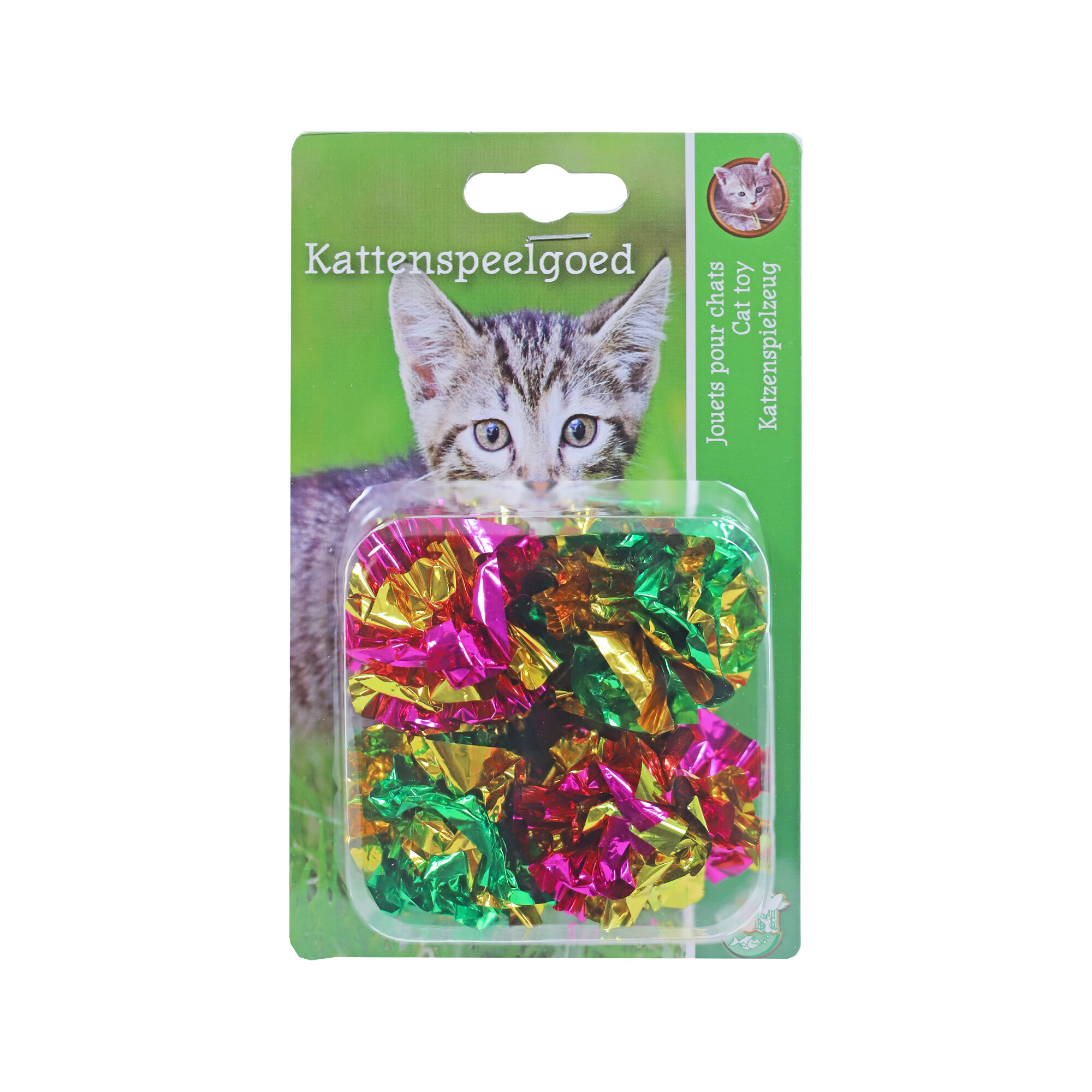 Boon Crinkleball Blisterpackung Katzenspielzeug – 4 Stück