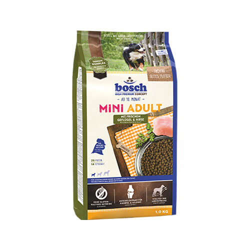 Bosch Mini Adult Trockenfutter – Geflügel & Hirse – 3 kg