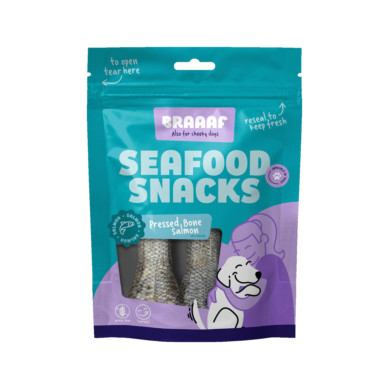 Braaaf Gepresster Lachsknochen – 2 Stück