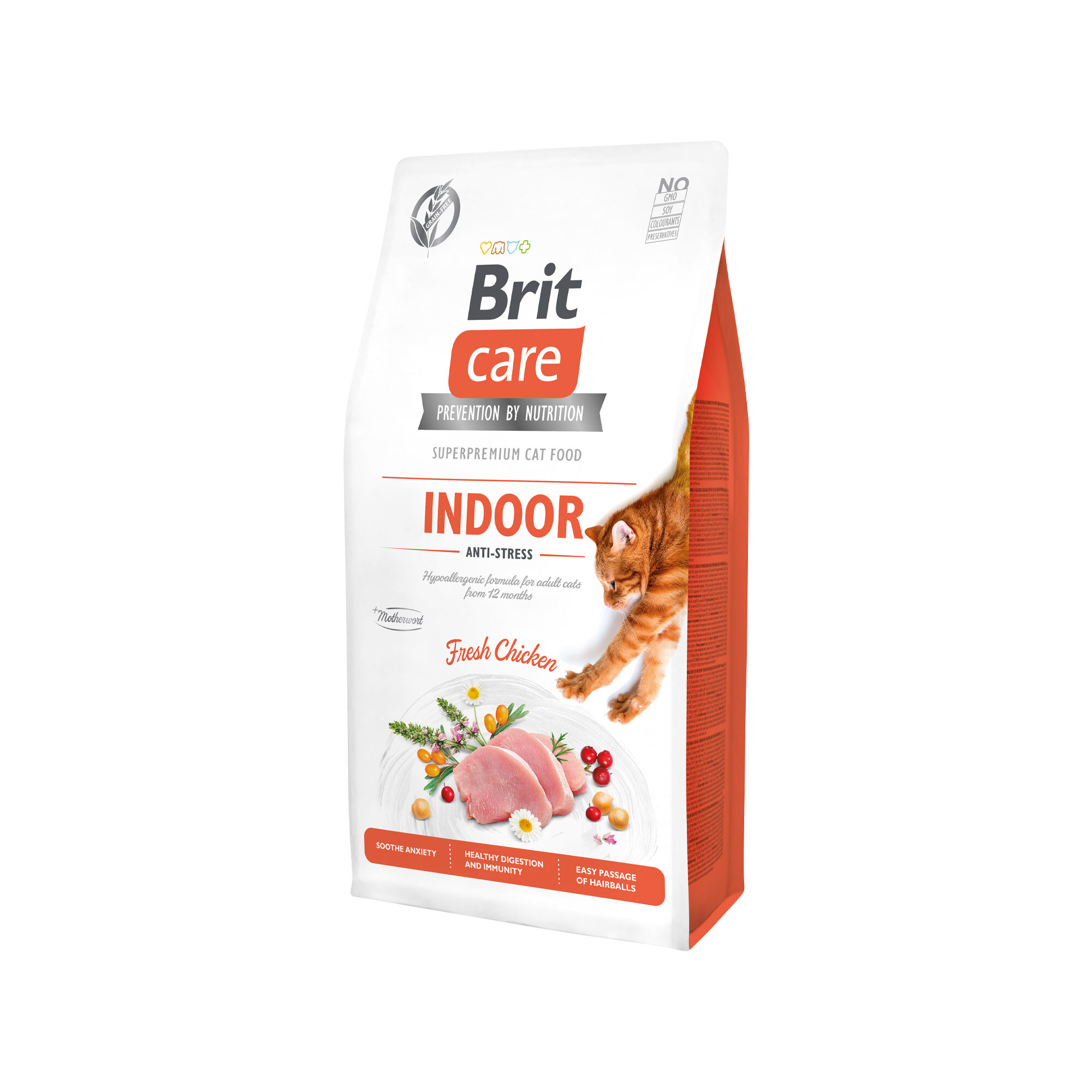 Brit Care Katze – ohne Getreide, Indoor, Anti-Stress – 7 kg