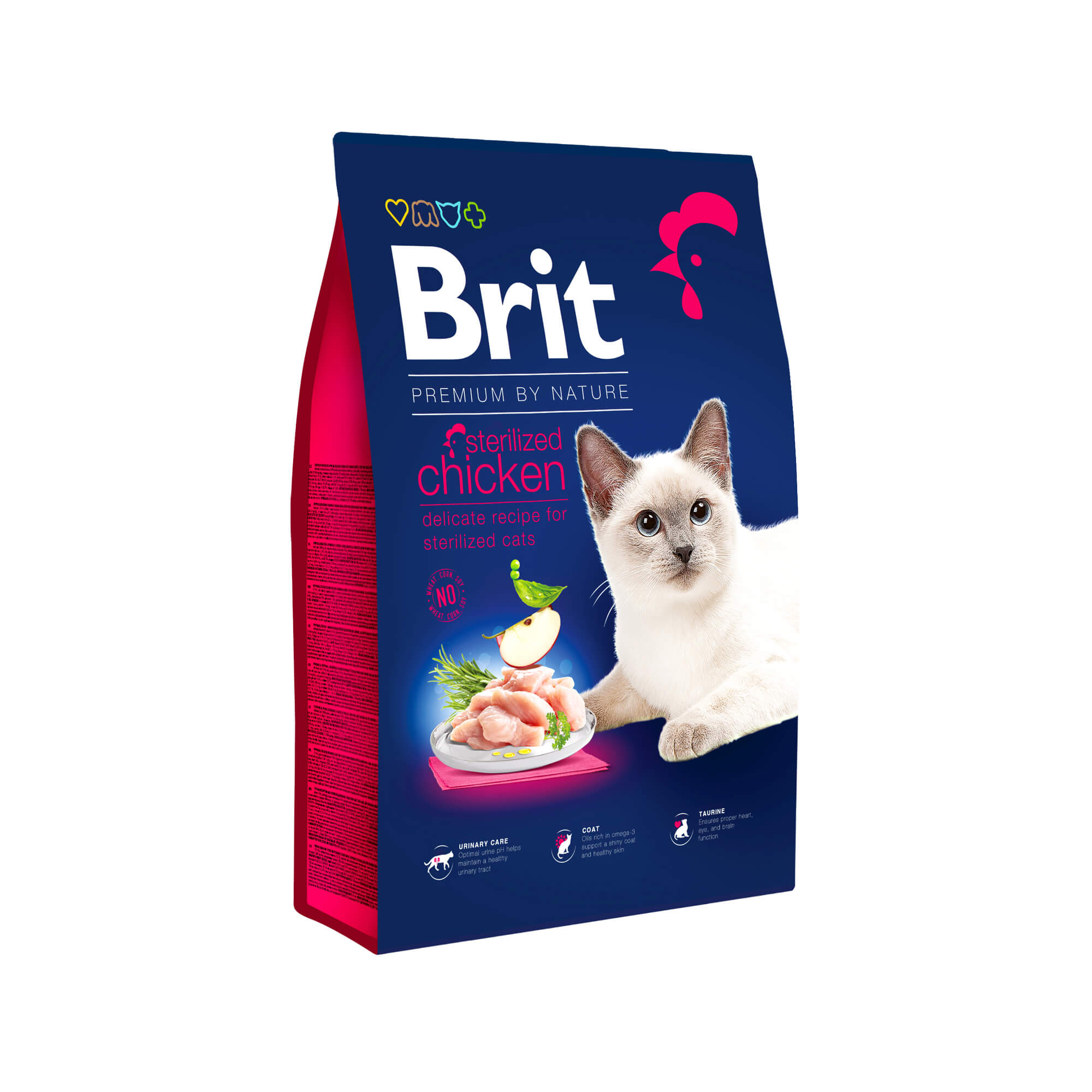 Brit Premium by Nature Cat – Sterilized Chicken – 8 kg