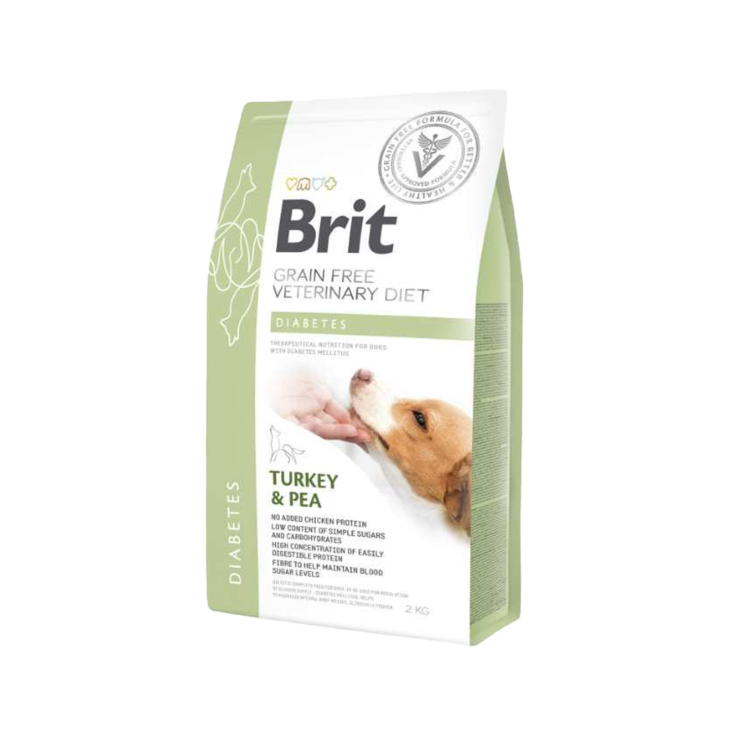 Brit Veterinary Diet Hund – getreidefrei – Diabetes – 12 kg