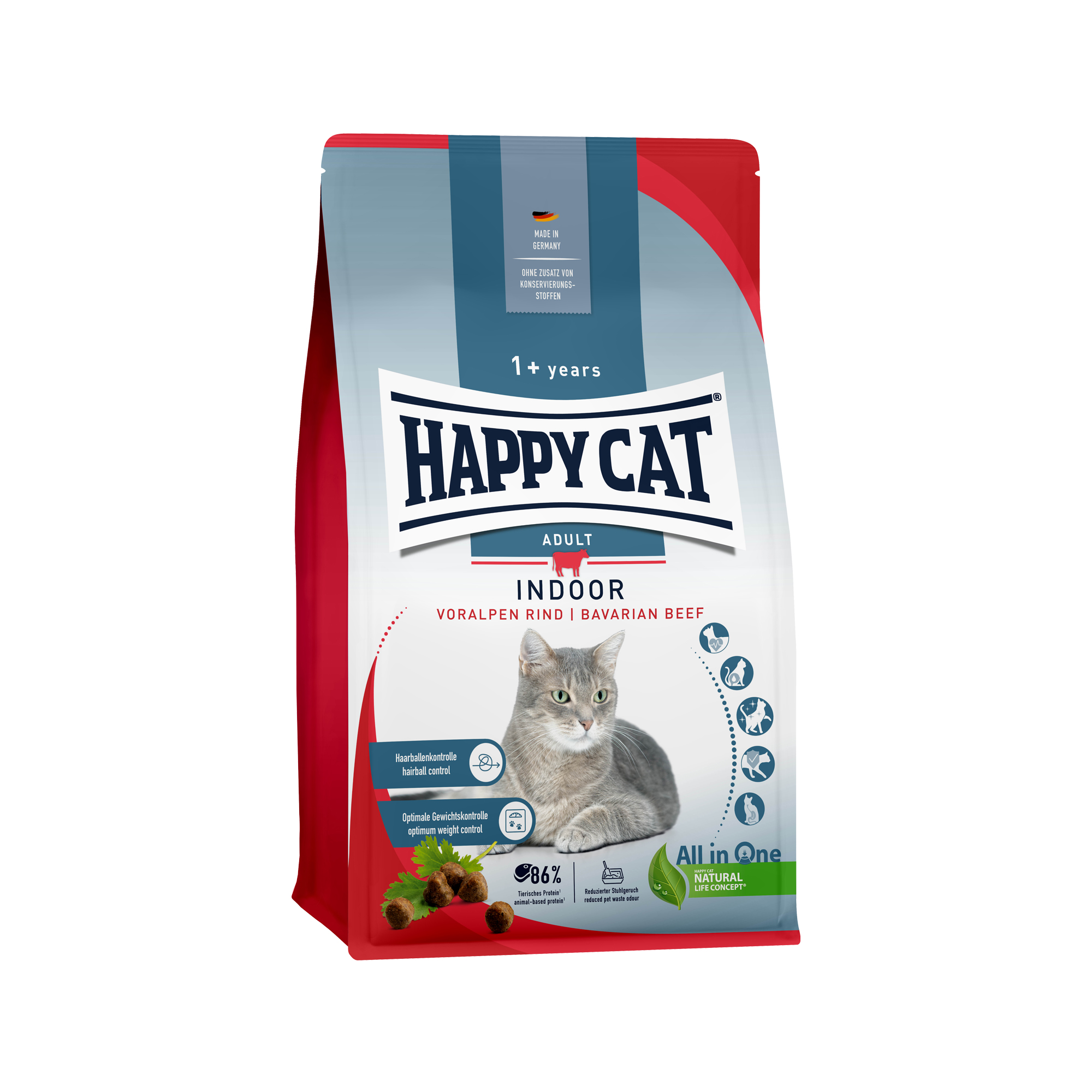 Happy Cat Indoor – Rind – 4 kg Happy Cat Indoor – Rind – 4 kg