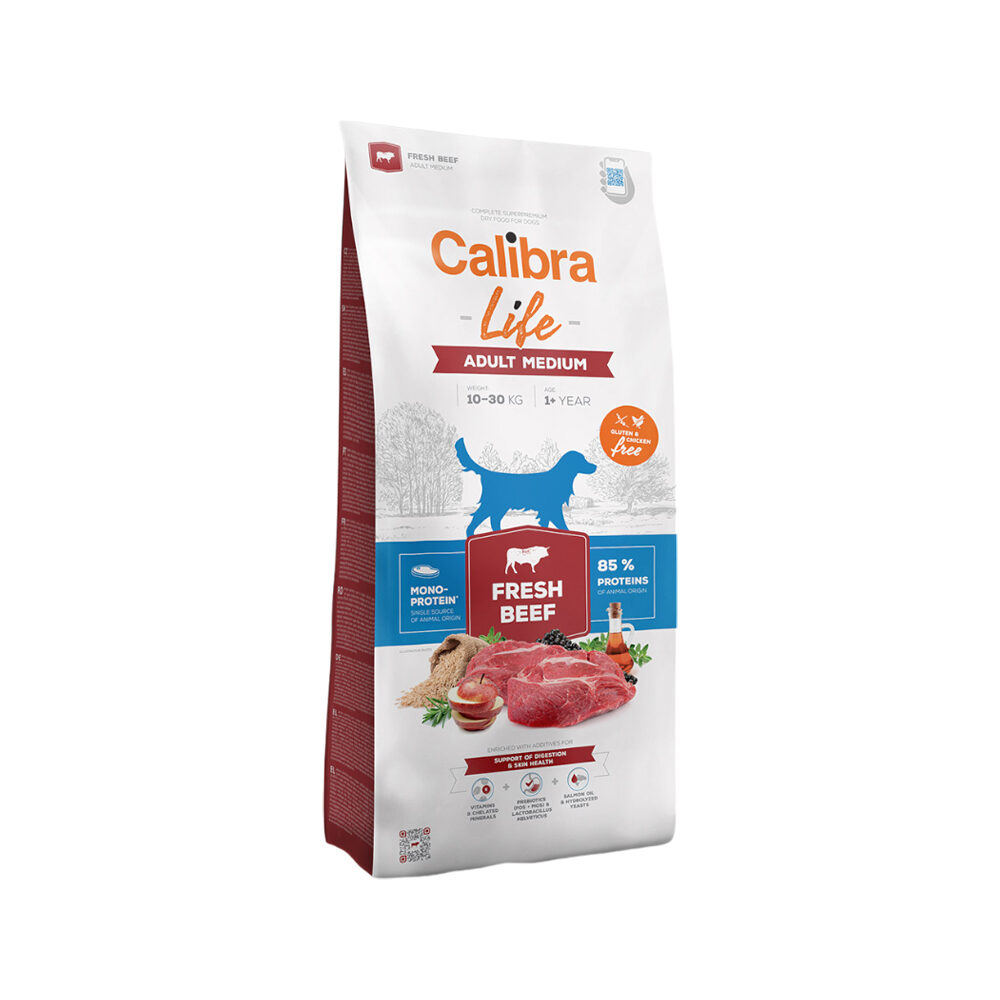 Calibra Dog Life Adult Mittlere Rasse – Rindfleisch – 2,5 kg Calibra Dog Life Adult Mittlere Rasse – Rindfleisch – 2,5 kg