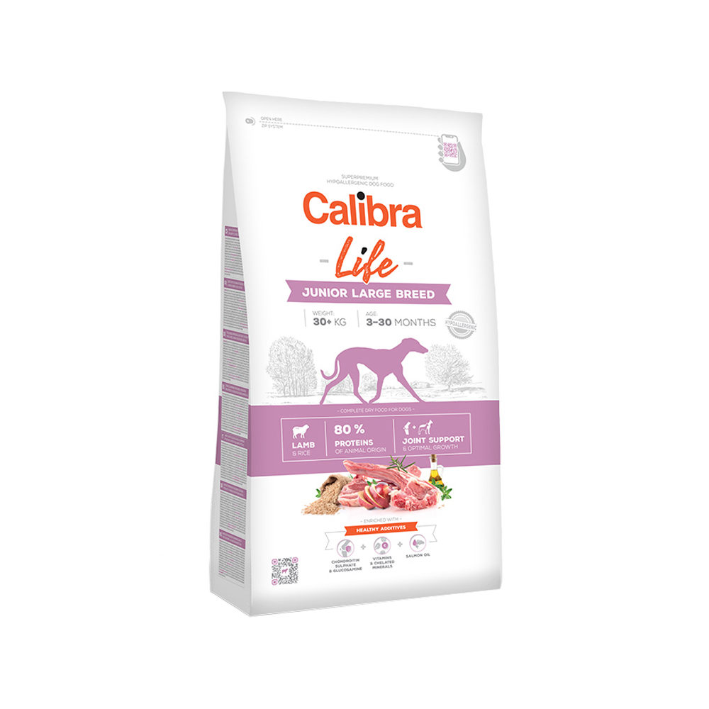 Calibra Dog Life Junior Large Breed – Lamm – 2,5 kg