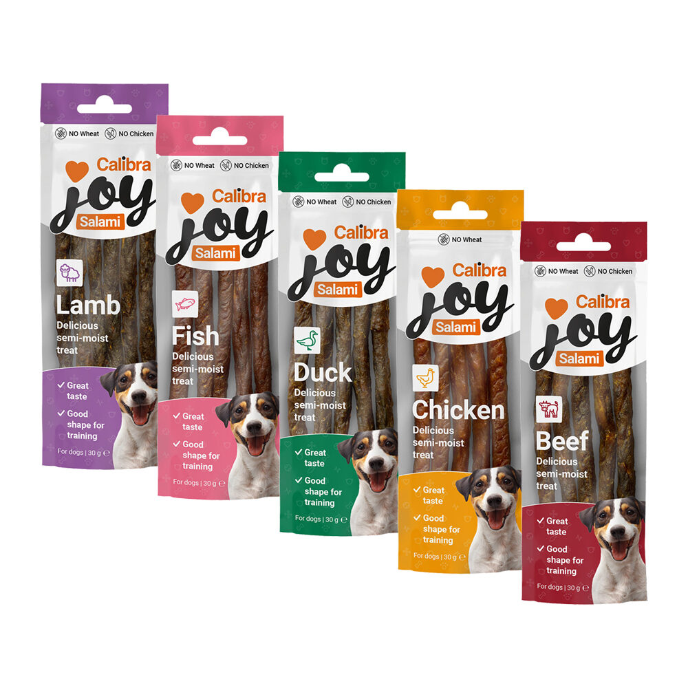 Calibra Joy Dog Salami – Fisch – 3 x 30 g