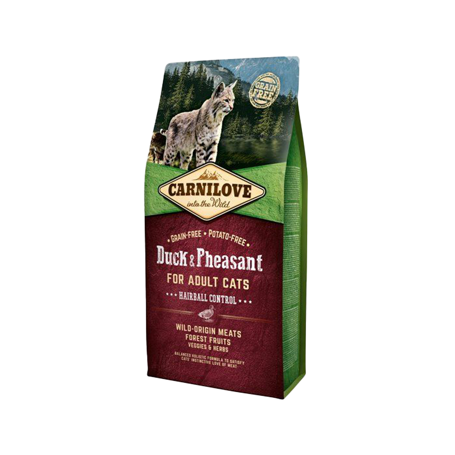 Carnilove Hairball Katzenfutter – Ente & Fasan – 6 kg Carnilove Hairball Katzenfutter – Ente & Fasan – 6 kg
