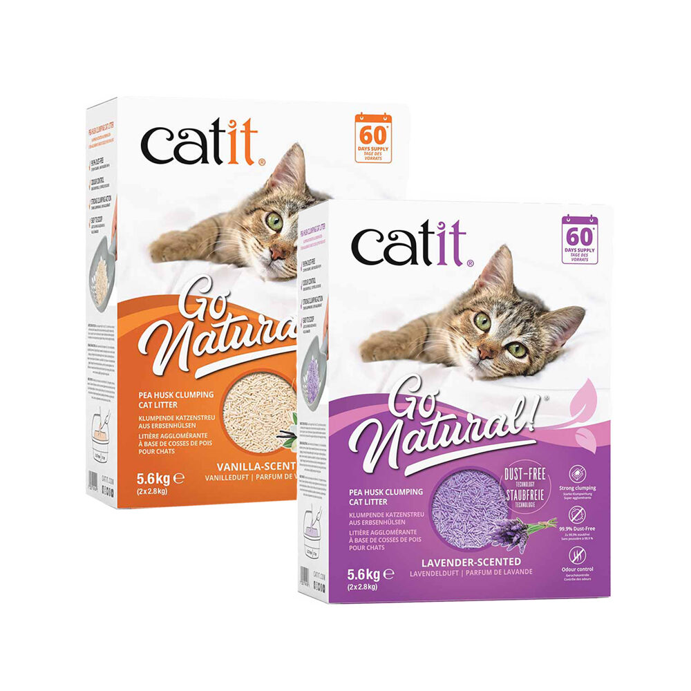 Catit Erbsenschalen-Katzenstreu – Vanille – 5,6 kg