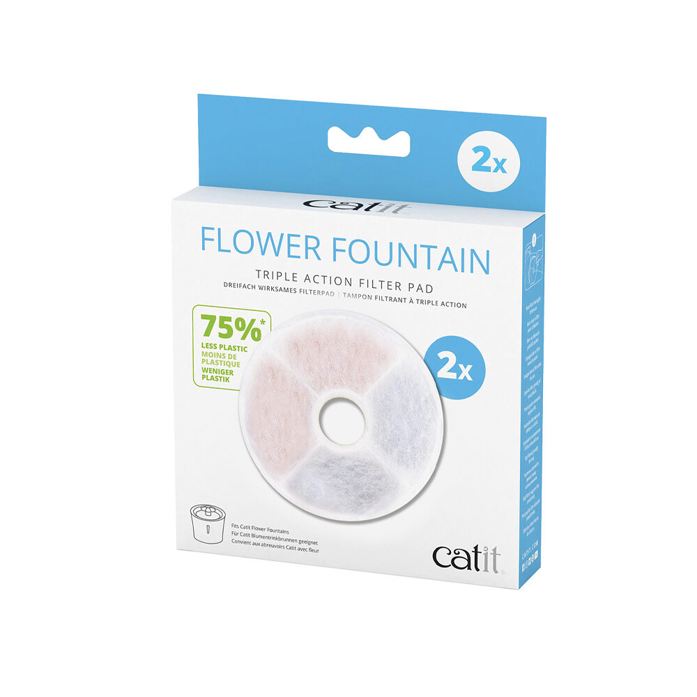 Catit Blumenbrunnen Triple Action Filter – 2 Stück