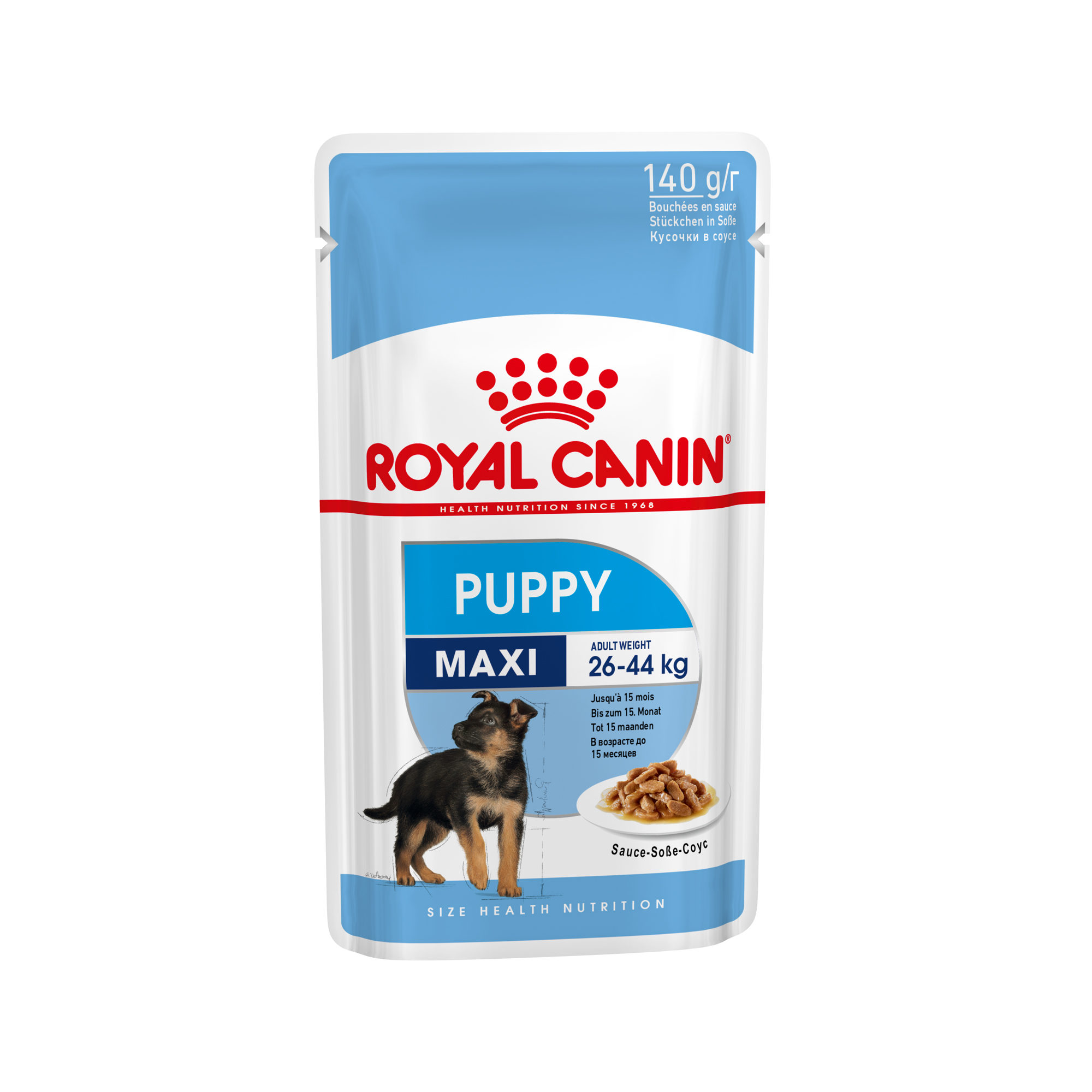 Royal Canin Maxi Puppy Hundefutter – Frischebeutel – 10 x 140 g