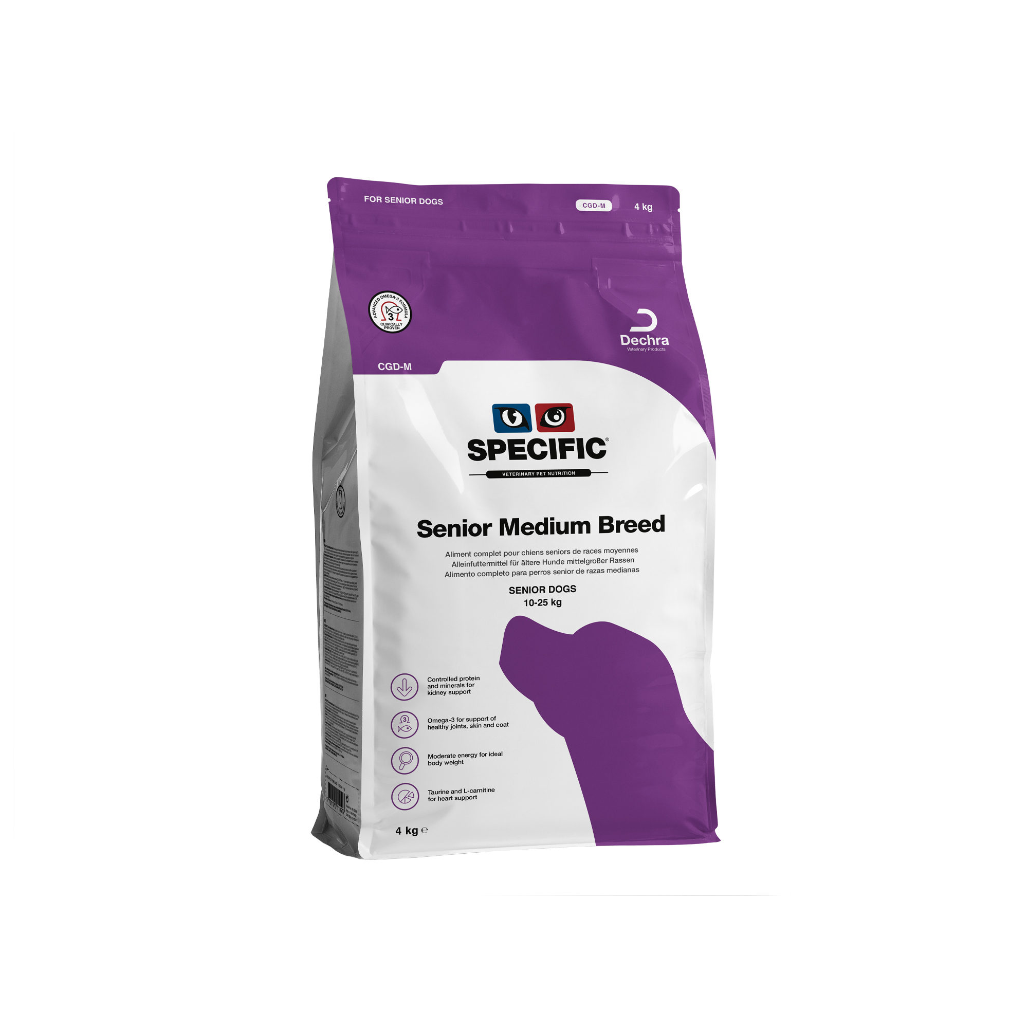 SPECIFIC Senior Medium Breed CGD-M Hundefutter – 4 kg