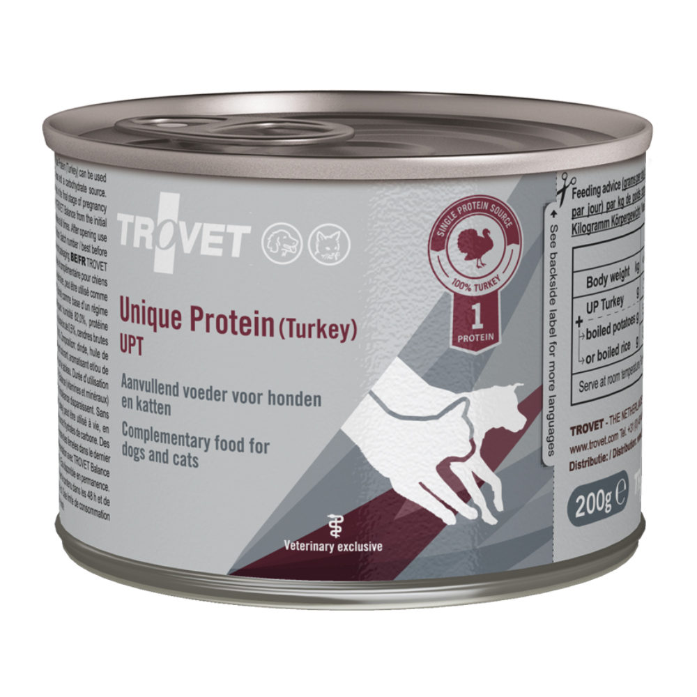 TROVET Unique Protein UPT – Turkey – 6 x 200 g