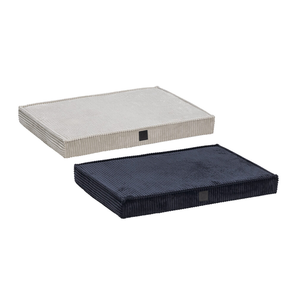 DBL Orthopädisches Rippendesign Bettenkissen – Hellgrau – 76 x 53 cm