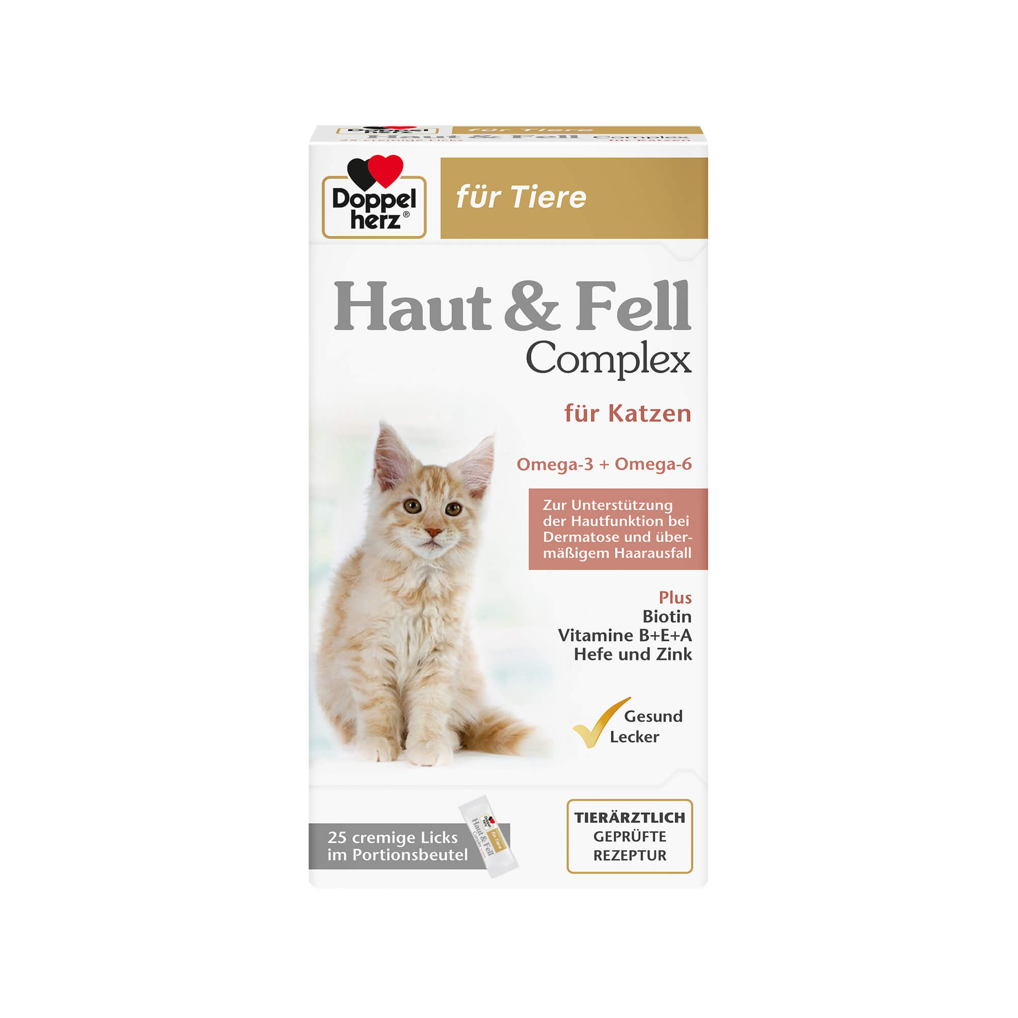 Doppelherz Haut & Fell Complex für Katzen – 25 Licks Doppelherz Haut & Fell Complex für Katzen – 25 Licks