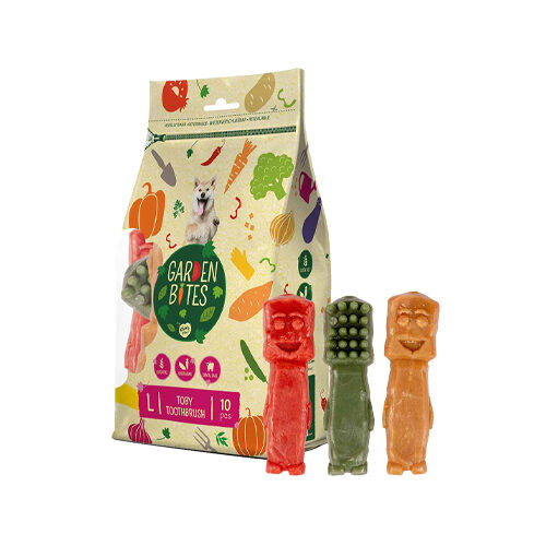 Duvo+ Garden Bites Toby Toothbrush – L – 10 Stück