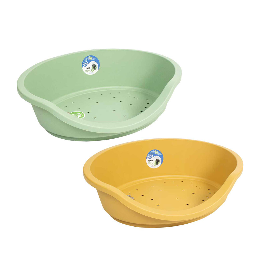 Duvo+ Hundebett Sleeper Tino – Gelb – 53 x 32 x 18 cm