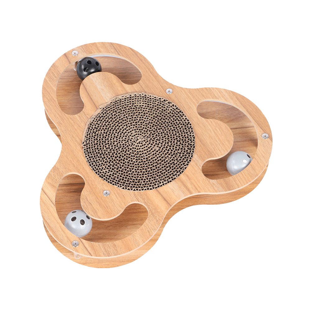 Duvo+ Kratzbrett Fidgistar – Holzfarbig – 35 x 35 x 4,2 cm