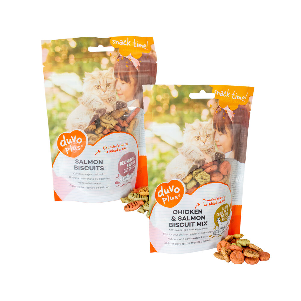 Duvo+ Snack-Zeit! Katzensnack- Lachskekse – 50 g
