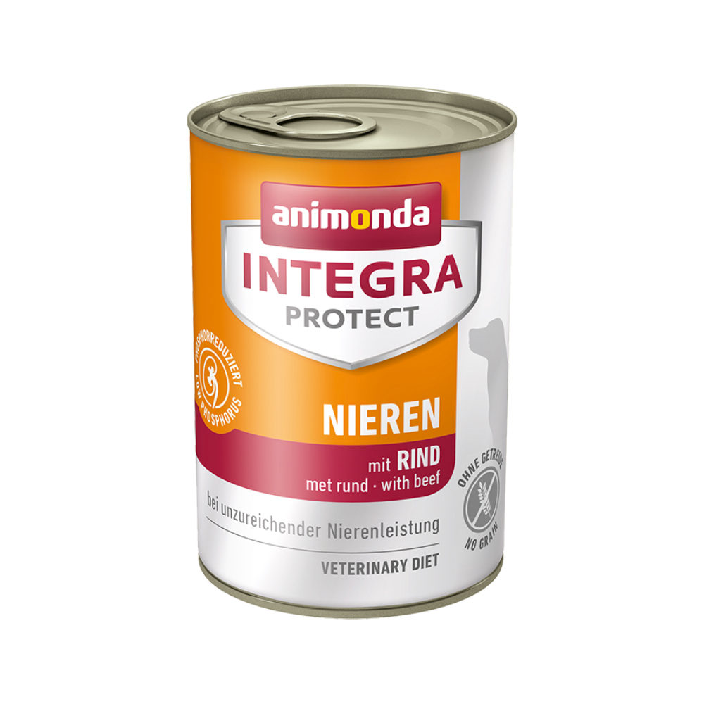 Animonda Integra Protect Dog Nieren Hundefutter – Dosen – Rind – 6 x 400 g
