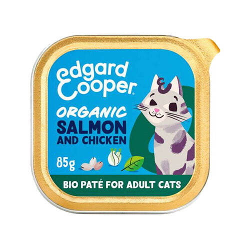 Edgard & Cooper Erwachsene Katze – Bio – Lachs und Huhn – 16 x 85 g Edgard & Cooper Erwachsene Katze – Bio – Lachs und Huhn – 16 x 85 g
