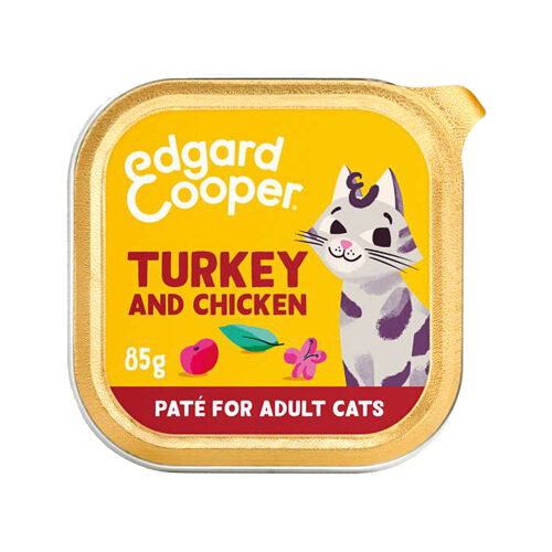 Edgard & Cooper Erwachsene Katze – Truthahn und Huhn – Pastete – 16 x 85 g Edgard & Cooper Erwachsene Katze – Truthahn und Huhn – Pastete – 16 x 85 g