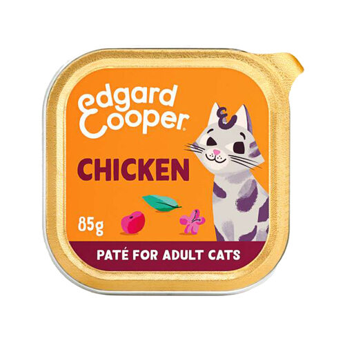 Edgard & Cooper Erwachsene Katze – Huhn aus Freilandhaltung – 16 x 85 g