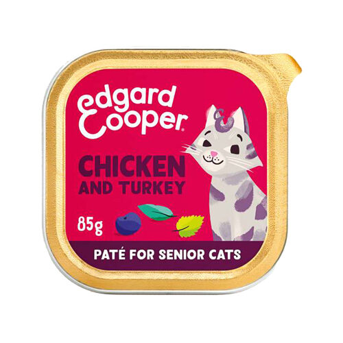 Edgard & Cooper Senioren-Katze – Huhn und Truthahn – Pastete – 16 x 85 g Edgard & Cooper Senioren-Katze – Huhn und Truthahn – Pastete – 16 x 85 g